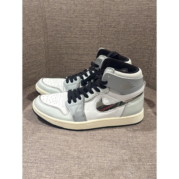 Jordan Shoes - Nike Air Jordan 1 High Zoom Comfort 2 Summit White Metallic Silver DV1305-100